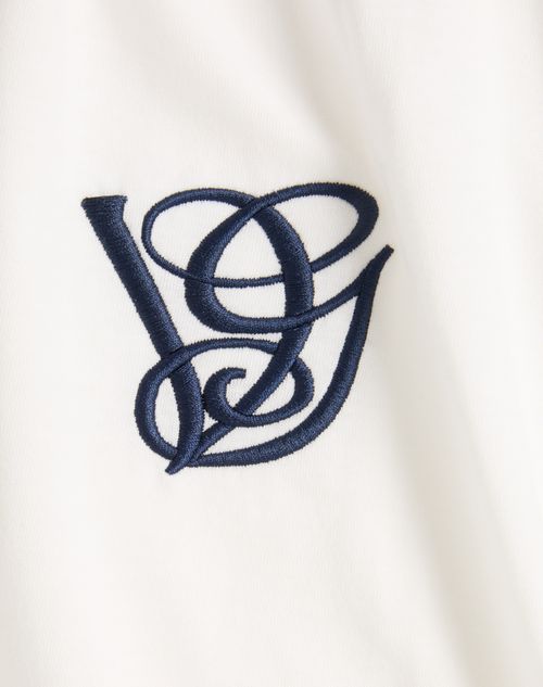 Valentino - Cotton T-shirt With Vg Patch - Ivory - Man - T-shirts And Sweatshirts